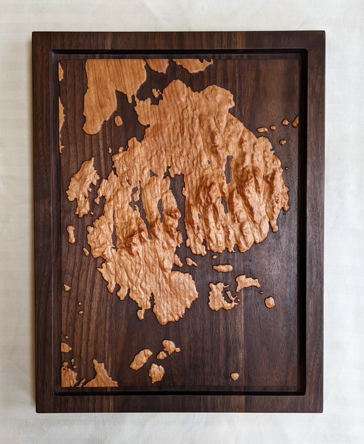 Acadia Cherry on Walnut topographic map